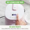 imageGreenLife 4Cup Digital Rice Cooker PFAS ampamp PFOAFree Removable Ceramic Dishwasher Safe Pot Healthy Cooking Oats Grains ampamp More Auto Presets Touchscreen Delay ampamp Keep Warm Paddle Included BlackPink