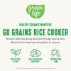 imageGreenLife 4Cup Digital Rice Cooker PFAS ampamp PFOAFree Removable Ceramic Dishwasher Safe Pot Healthy Cooking Oats Grains ampamp More Auto Presets Touchscreen Delay ampamp Keep Warm Paddle Included BlackRed