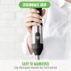 imageGreenLife 500Watt Immersion Electric Handheld Stick Blender with Stainless Steel Blades Whisk Frother Measuring Cup and Lid Soups Puree Cake MultiSpeed Control Portable BlackBlack