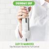imageGreenLife 500Watt Immersion Electric Handheld Stick Blender with Stainless Steel Blades Whisk Frother Measuring Cup and Lid Soups Puree Cake MultiSpeed Control Portable BlackWhite