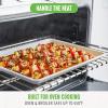 imageGreenLife Bakeware Healthy Ceramic Nonstick 18quot x 13quot Half Cookie Sheet Baking Pan PFASFree BlackGray