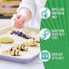 imageGreenLife Bakeware Healthy Ceramic Nonstick 18quot x 13quot Half Cookie Sheet Baking Pan PFASFree BlackLavender