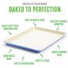 imageGreenLife Bakeware Healthy Ceramic Nonstick 18quot x 13quot Half Cookie Sheet Baking Pan PFASFree BlackPeriwinkle