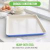 imageGreenLife Bakeware Healthy Ceramic Nonstick 18quot x 13quot Half Cookie Sheet Baking Pan PFASFree BlackPeriwinkle