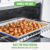 imageGreenLife Bakeware Healthy Ceramic Nonstick 18quot x 13quot Half Cookie Sheet Baking Pan PFASFree BlackPeriwinkle