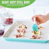 imageGreenLife Bakeware Healthy Ceramic Nonstick 18quot x 13quot Half Cookie Sheet Baking Pan PFASFree BlackTurquoise