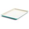 imageGreenLife Bakeware Healthy Ceramic Nonstick 18quot x 13quot Half Cookie Sheet Baking Pan PFASFree BlackTurquoise