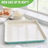 imageGreenLife Bakeware Healthy Ceramic Nonstick 18quot x 13quot Half Cookie Sheet Baking Pan PFASFree BlackTurquoise