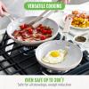 imageGreenLife Dream 10Piece Ceramic Nonstick Cookware Set Pots Frying ampamp Sauce Pans PFASFree ampamp PFOAFree Dishwasher ampamp Oven Safe StayCool Handles Durable Aluminum Body Versatile Cooking Blue HazeTaupe