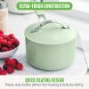 imageGreenLife Dream 10Piece Ceramic Nonstick Cookware Set Pots Frying ampamp Sauce Pans PFASFree ampamp PFOAFree Dishwasher ampamp Oven Safe StayCool Handles Durable Aluminum Body Versatile Cooking Blue HazeSage Green
