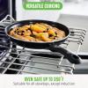 imageGreenLife Soft Grip 16 Piece Cookware Set NonToxic PFASFree Ceramic Nonstick Frying Sauce Saute Utensils Glass Lids StayCool Handles Wobble Free Dishwasher ampamp Oven Safe Black DiamondBlack Diamond
