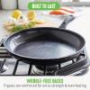 imageGreenLife Soft Grip 16 Piece Cookware Set NonToxic PFASFree Ceramic Nonstick Frying Sauce Saute Utensils Glass Lids StayCool Handles Wobble Free Dishwasher ampamp Oven Safe Black DiamondBlack Diamond