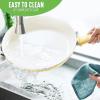 imageGreenLife Soft Grip 16 Piece Cookware Set NonToxic PFASFree Ceramic Nonstick Frying Sauce Saute Utensils Glass Lids StayCool Handles Wobble Free Dishwasher ampamp Oven Safe Black DiamondYellow