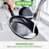 imageGreenLife Soft Grip 16 Piece Cookware Set NonToxic PFASFree Ceramic Nonstick Frying Sauce Saute Utensils Glass Lids StayCool Handles Wobble Free Dishwasher ampamp Oven Safe Black DiamondBlack Diamond