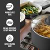 imageGreenLife Soft Grip 16 Piece Cookware Set NonToxic PFASFree Ceramic Nonstick Frying Sauce Saute Utensils Glass Lids StayCool Handles Wobble Free Dishwasher ampamp Oven Safe Black DiamondBlack