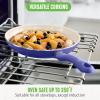 imageGreenLife Soft Grip 16 Piece Cookware Set NonToxic PFASFree Ceramic Nonstick Frying Sauce Saute Utensils Glass Lids StayCool Handles Wobble Free Dishwasher ampamp Oven Safe Black DiamondPeriwinkle