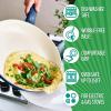 imageGreenLife Soft Grip 16 Piece Cookware Set NonToxic PFASFree Ceramic Nonstick Frying Sauce Saute Utensils Glass Lids StayCool Handles Wobble Free Dishwasher ampamp Oven Safe Black DiamondBlue