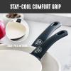 imageGreenLife Soft Grip 16 Piece Cookware Set NonToxic PFASFree Ceramic Nonstick Frying Sauce Saute Utensils Glass Lids StayCool Handles Wobble Free Dishwasher ampamp Oven Safe Black DiamondBlack