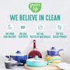 imageGreenLife Soft Grip 16 Piece Cookware Set NonToxic PFASFree Ceramic Nonstick Frying Sauce Saute Utensils Glass Lids StayCool Handles Wobble Free Dishwasher ampamp Oven Safe Black DiamondTurquoise