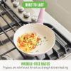imageGreenLife Soft Grip 16 Piece Cookware Set NonToxic PFASFree Ceramic Nonstick Frying Sauce Saute Utensils Glass Lids StayCool Handles Wobble Free Dishwasher ampamp Oven Safe Black DiamondSoft Pink