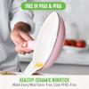 imageGreenLife Soft Grip 16 Piece Cookware Set NonToxic PFASFree Ceramic Nonstick Frying Sauce Saute Utensils Glass Lids StayCool Handles Wobble Free Dishwasher ampamp Oven Safe Black DiamondSoft Pink