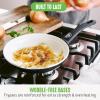 imageGreenLife Soft Grip 16 Piece Cookware Set NonToxic PFASFree Ceramic Nonstick Frying Sauce Saute Utensils Glass Lids StayCool Handles Wobble Free Dishwasher ampamp Oven Safe Black DiamondBlack