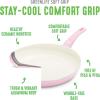 imageGreenLife Soft Grip 16 Piece Cookware Set NonToxic PFASFree Ceramic Nonstick Frying Sauce Saute Utensils Glass Lids StayCool Handles Wobble Free Dishwasher ampamp Oven Safe Black DiamondSoft Pink