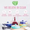 imageGreenLife Soft Grip 16 Piece Cookware Set NonToxic PFASFree Ceramic Nonstick Frying Sauce Saute Utensils Glass Lids StayCool Handles Wobble Free Dishwasher ampamp Oven Safe Black DiamondSoft Pink