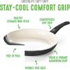 imageGreenLife Soft Grip 16 Piece Cookware Set NonToxic PFASFree Ceramic Nonstick Frying Sauce Saute Utensils Glass Lids StayCool Handles Wobble Free Dishwasher ampamp Oven Safe Black DiamondBlack