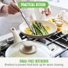 imageGreenLife Soft Grip 16 Piece Cookware Set NonToxic PFASFree Ceramic Nonstick Frying Sauce Saute Utensils Glass Lids StayCool Handles Wobble Free Dishwasher ampamp Oven Safe Black DiamondTaupe