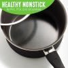 imageGreenLife Soft Grip Diamond Healthy Ceramic Nonstick 2QT Saucepan Pot with Lid PFASFree Dishwasher Safe TurquoiseBlack
