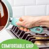 imageGreenLife Soft Grip Diamond Healthy Ceramic Nonstick 2QT Saucepan Pot with Lid PFASFree Dishwasher Safe TurquoiseTurquoise and Cream