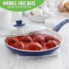 imageGreenLife Soft Grip Healthy Ceramic Nonstick 12quot Frying Pan Skillet with Lid PFASFree Dishwasher Safe BlueBlue