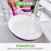 imageGreenLife Soft Grip Healthy Ceramic Nonstick 7quot and 10quot Frying Pan Set PFAS ampamp PFOAFree Dishwasher Safe Egg Omelet Skillet Cookware for Easy Cooking NonStick Kitchen Essentials BlueBright Pink