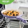 imageGreenLife Soft Grip Healthy Ceramic Nonstick 7quot and 10quot Frying Pan Set PFAS ampamp PFOAFree Dishwasher Safe Egg Omelet Skillet Cookware for Easy Cooking NonStick Kitchen Essentials BlueLavender