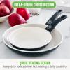 imageGreenLife Soft Grip Healthy Ceramic Nonstick 7quot and 10quot Frying Pan Set PFAS ampamp PFOAFree Dishwasher Safe Egg Omelet Skillet Cookware for Easy Cooking NonStick Kitchen Essentials BlueBlack and Cream