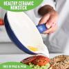 imageGreenLife Soft Grip Healthy Ceramic Nonstick 7quot and 10quot Frying Pan Set PFAS ampamp PFOAFree Dishwasher Safe Egg Omelet Skillet Cookware for Easy Cooking NonStick Kitchen Essentials BlueBlue
