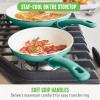 imageGreenLife Soft Grip Healthy Ceramic Nonstick 7quot and 10quot Frying Pan Set PFAS ampamp PFOAFree Dishwasher Safe Egg Omelet Skillet Cookware for Easy Cooking NonStick Kitchen Essentials BlueTurquoise