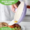 imageGreenLife Soft Grip Healthy Ceramic Nonstick 7quot and 10quot Frying Pan Set PFAS ampamp PFOAFree Dishwasher Safe Egg Omelet Skillet Cookware for Easy Cooking NonStick Kitchen Essentials BlueLavender