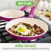 imageGreenLife Soft Grip Healthy Ceramic Nonstick 7quot and 10quot Frying Pan Set PFAS ampamp PFOAFree Dishwasher Safe Egg Omelet Skillet Cookware for Easy Cooking NonStick Kitchen Essentials BlueBright Pink