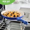 imageGreenLife Soft Grip Healthy Ceramic Nonstick 7quot and 10quot Frying Pan Set PFAS ampamp PFOAFree Dishwasher Safe Egg Omelet Skillet Cookware for Easy Cooking NonStick Kitchen Essentials BlueBlue