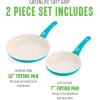 imageGreenLife Soft Grip Healthy Ceramic Nonstick 7quot and 10quot Frying Pan Set PFAS ampamp PFOAFree Dishwasher Safe Egg Omelet Skillet Cookware for Easy Cooking NonStick Kitchen Essentials BlueCaribbean Blue