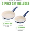 imageGreenLife Soft Grip Healthy Ceramic Nonstick 7quot and 10quot Frying Pan Set PFAS ampamp PFOAFree Dishwasher Safe Egg Omelet Skillet Cookware for Easy Cooking NonStick Kitchen Essentials BlueBlue