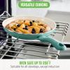imageGreenLife Soft Grip Healthy Ceramic Nonstick 7quot and 10quot Frying Pan Set PFAS ampamp PFOAFree Dishwasher Safe Egg Omelet Skillet Cookware for Easy Cooking NonStick Kitchen Essentials BlueTurquoise