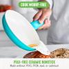 imageGreenLife Soft Grip Healthy Ceramic Nonstick 7quot and 10quot Frying Pan Set PFAS ampamp PFOAFree Dishwasher Safe Egg Omelet Skillet Cookware for Easy Cooking NonStick Kitchen Essentials BlueCaribbean Blue