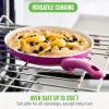 imageGreenLife Soft Grip Healthy Ceramic Nonstick 7quot and 10quot Frying Pan Set PFAS ampamp PFOAFree Dishwasher Safe Egg Omelet Skillet Cookware for Easy Cooking NonStick Kitchen Essentials BlueBright Pink