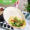 imageGreenLife Soft Grip Healthy Ceramic Nonstick 8quot 10quot and 12quot Frying Pan Skillet Set PFASFree Dishwasher Safe BlueSoft Pink