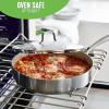 imageGreenLife TriPly Stainless Steel Healthy Ceramic Nonstick 8quot Frying Pan Skillet PFASFree Multi Clad Induction Dishwasher Safe Oven Safe Silver11 Frying Pan Skillet