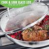 imageGreenLife TriPly Stainless Steel Healthy Ceramic Nonstick 8quot Frying Pan Skillet PFASFree Multi Clad Induction Dishwasher Safe Oven Safe Silver12 Frying Pan Skillet with Lid