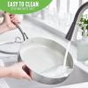imageGreenLife TriPly Stainless Steel Healthy Ceramic Nonstick 8quot Frying Pan Skillet PFASFree Multi Clad Induction Dishwasher Safe Oven Safe Silver375QT Saute Pan Jumbo Cooker with Lid